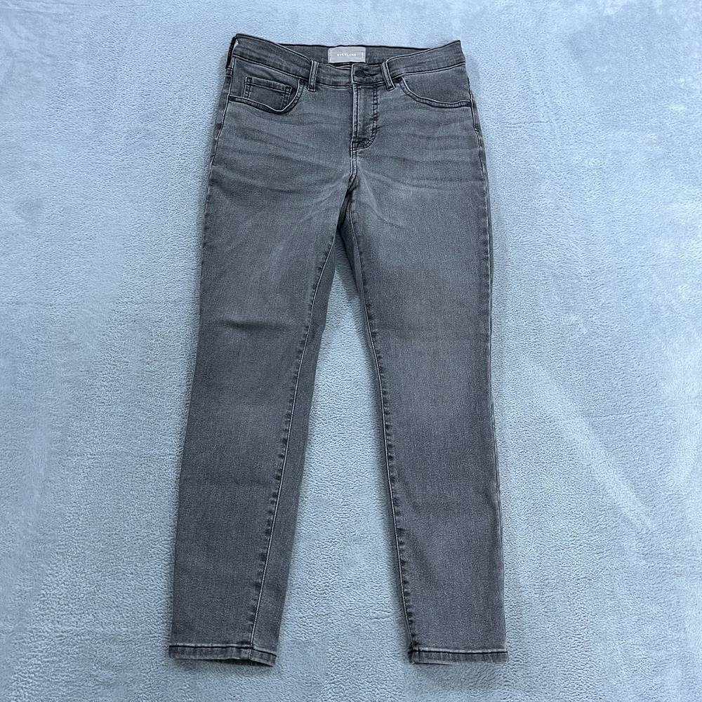 Everlane Jeans Women 29 Mid Rise Tapered Ankle Gray Southwestern Y2K